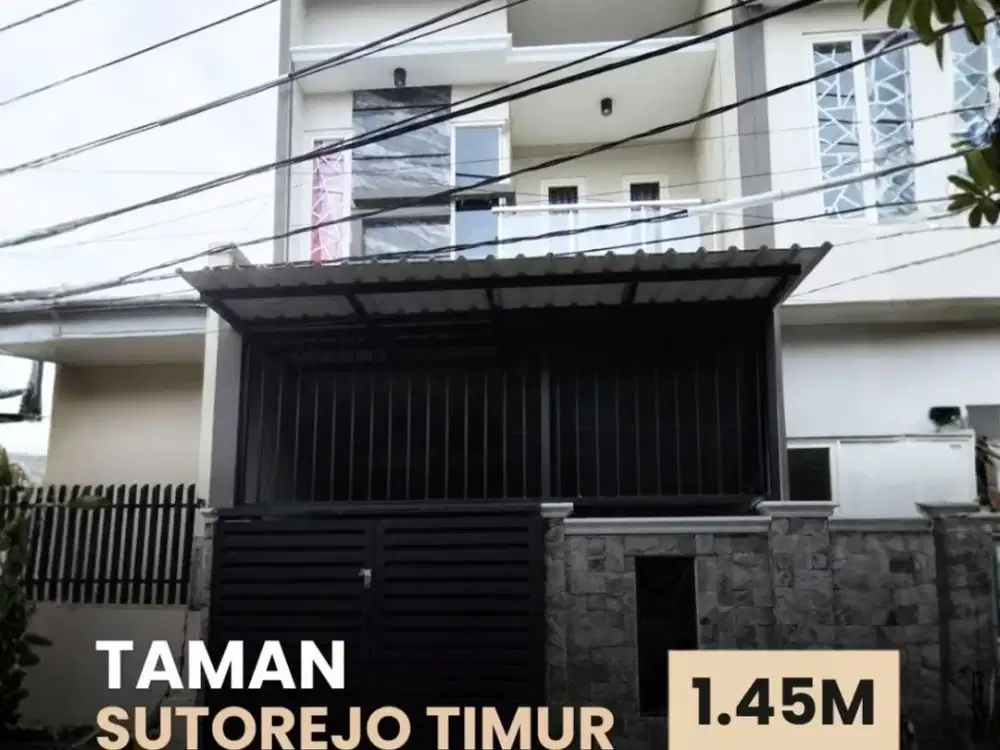 Rumah Taman Sutorejo Timur Minimalis Dekat Unair Row 2 mobil