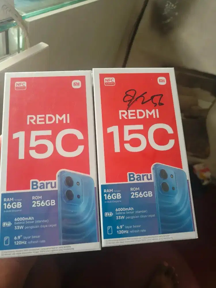 New redmi 15c ram8/256 garansi resmi 1 tahun