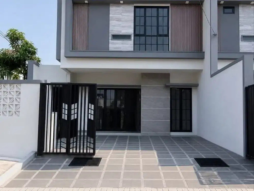 Rumah Sutorejo Tengah New Minimalis Hook Carport 2 Row Jalan 2 mobil