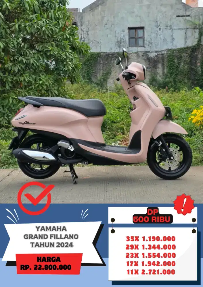 Yamaha Grand Fillano LUX Tahun 2024 Gress Siap Pakai DP 500Ribu