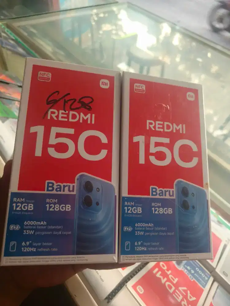 New redmi 15c ram6/128 garansi resmi 1 tahun