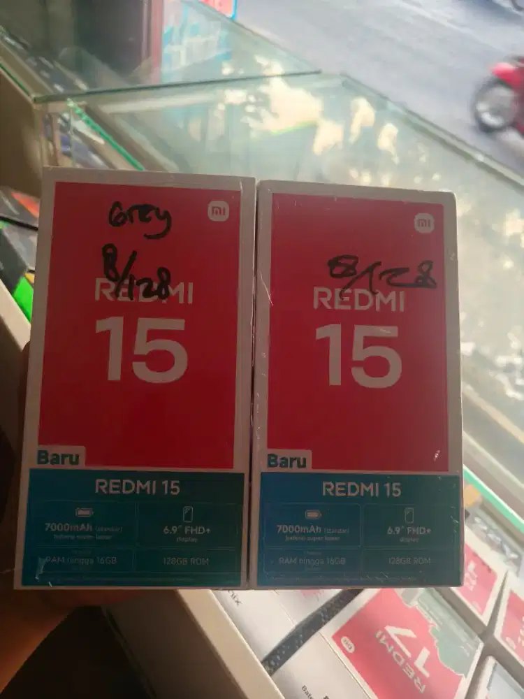 New redmi 15 ram8/128 garansi resmi 1 tahun