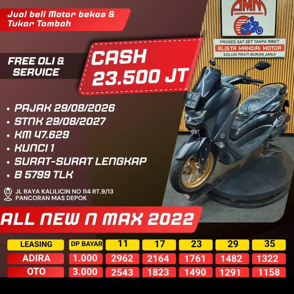 ALL NEW NMAX 2022 DP 1 JUTA CASH / KREDIT ALISTA