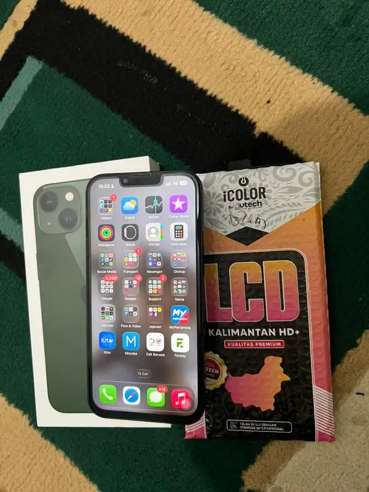 Dijual IPhone 13 256 Green Beacukai permanen
