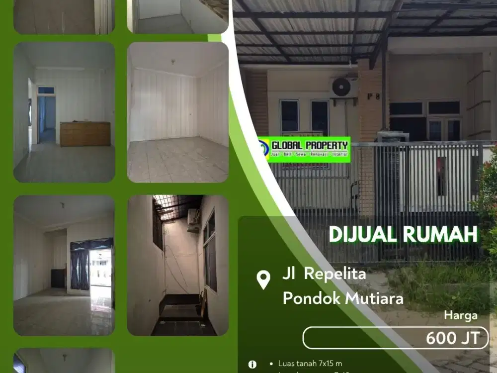 Dijual Rumah Jalan Repelita Pondok Mutiara Pekanbaru Kota Siap Huni!