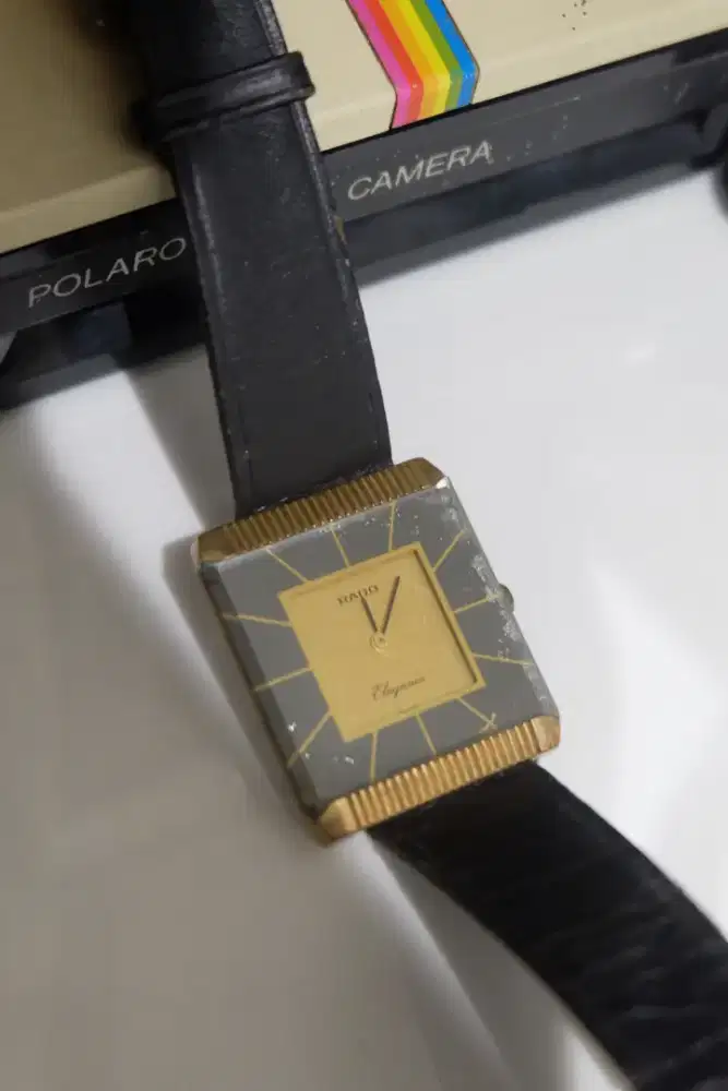 Jam tangan cewe RADO, jam vintage leather strap