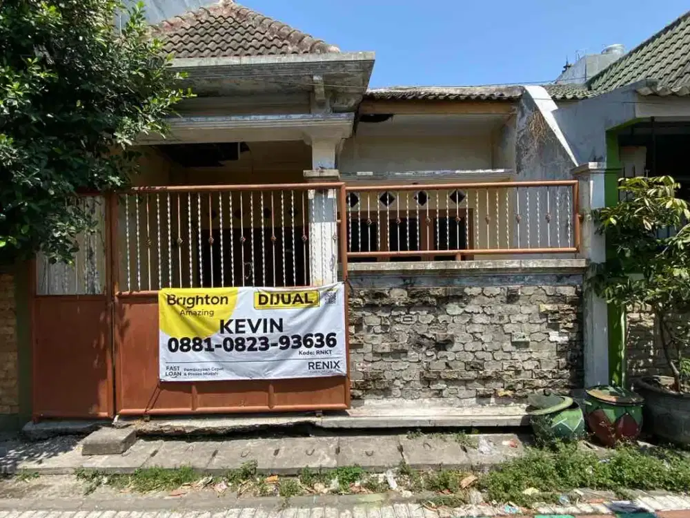 JUAL RUMAH HITUNG TANAH LEBAK TIMUR SURABAYA 6X15 SHM