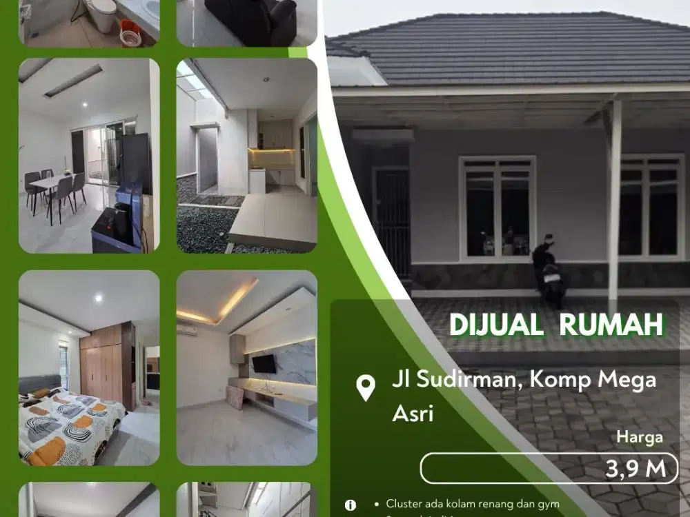 Dijual 2 Rumah Jadi 1 Komplek Mewah Sudirman Mega Asri Pekanbaru Kota!