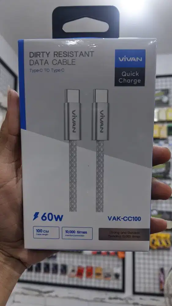 KABEL DATA TYPE-C TO TYPE-C VIVAN VAK-CC100