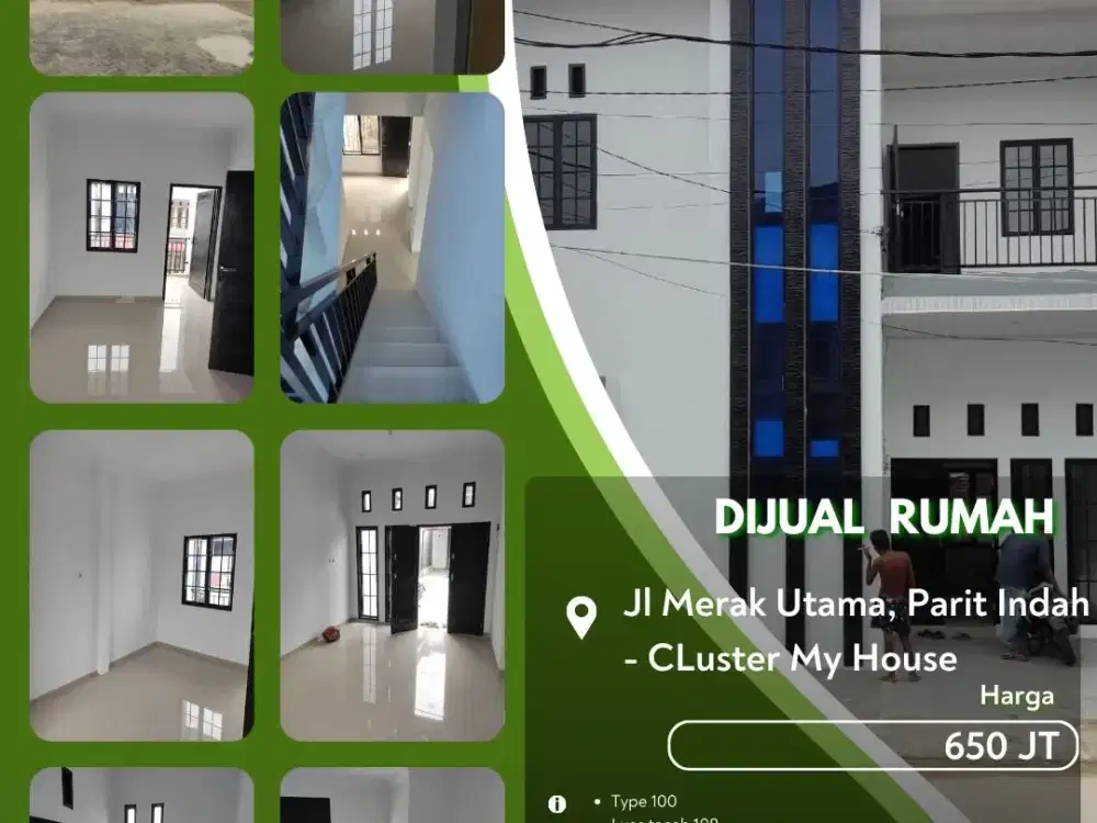 Dijual Rumah Jalan Merak Utama Parit Indah Pekanbaru Siap HunI!
