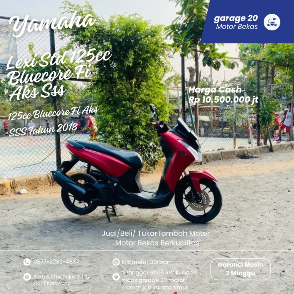 Yamaha Lexi 125cc Std Bluecore Aks SSS Tahun 2018 Pajak Off