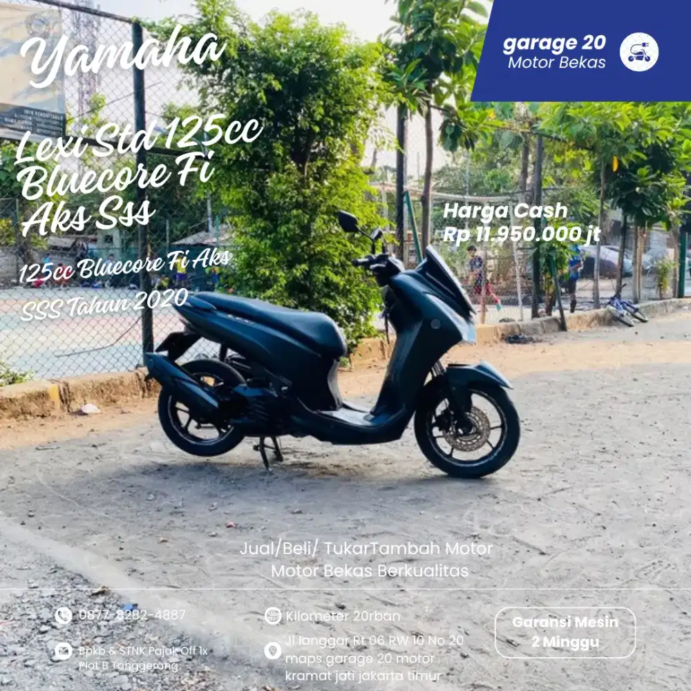 Yamaha Lexi Std 125cc Bluecore Fi Aks SsS Tahun 2020 Pajak Off