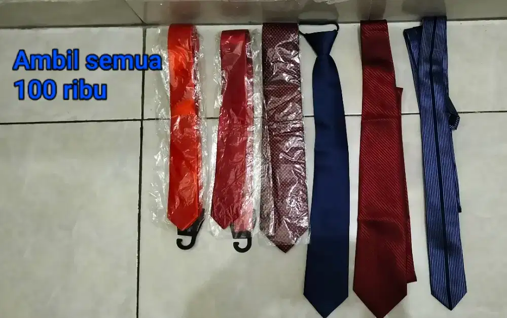 6 buah dasi pria