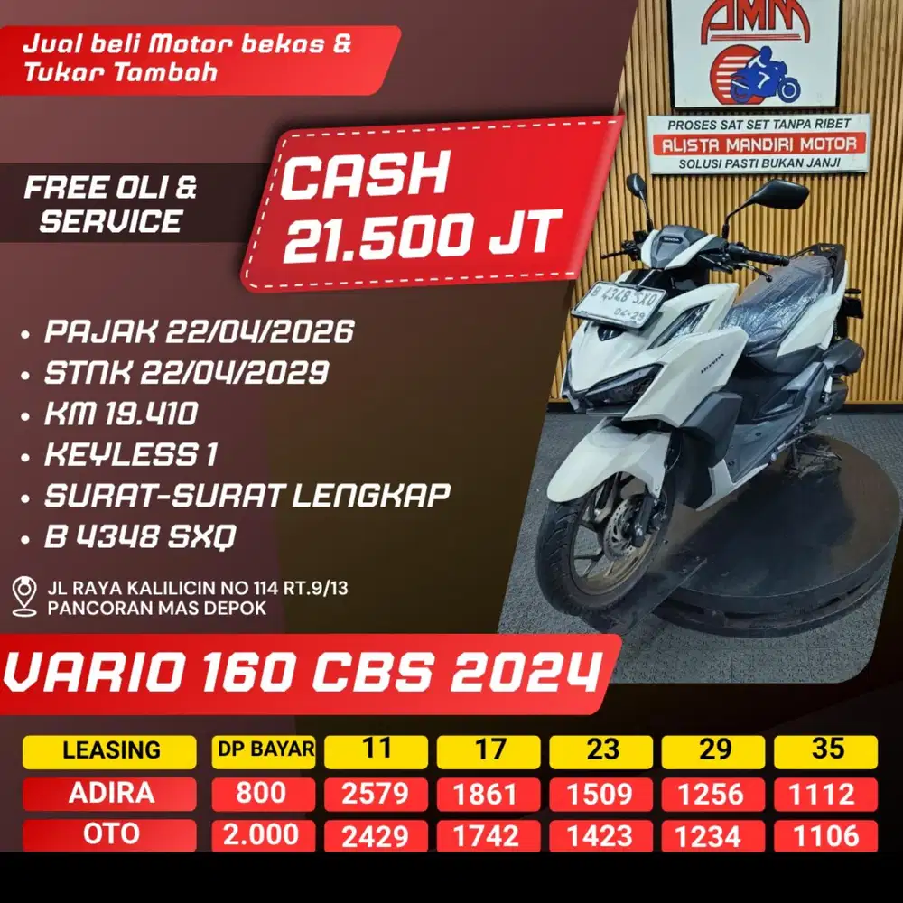 VARIO 160 CBS 2024 CASH / KREDIT ALISTA