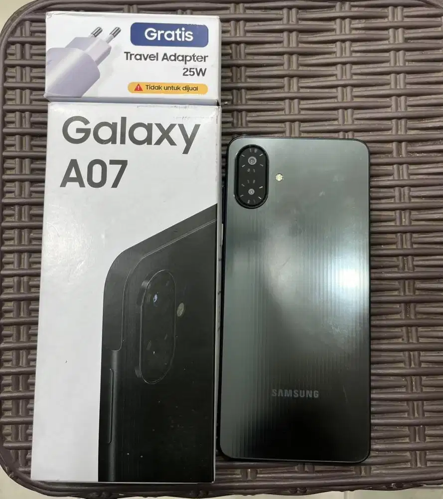 Samsung A07 4/64 mulus fulset pakai 2 bulan