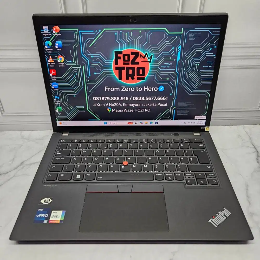 Laptop Lenovo X13 Thinkpad i5 GEN12 Intel Iris XE 16/512GB Siap Pakai