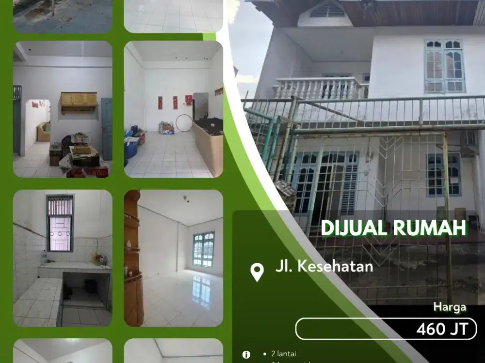 Dijual Rumah Jalan Kesehatan Pekanbaru Kota Siap Huni Hadap Timur!