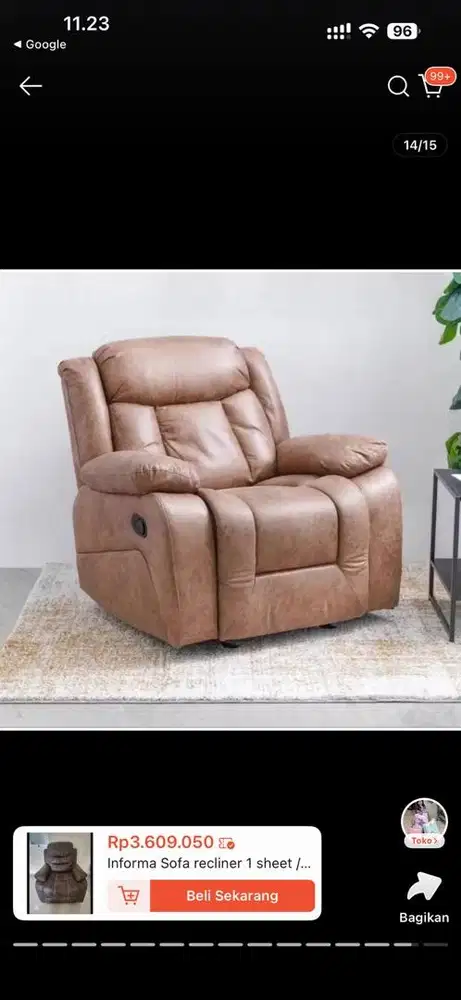 Informa Sofa Recliner 1-Seater