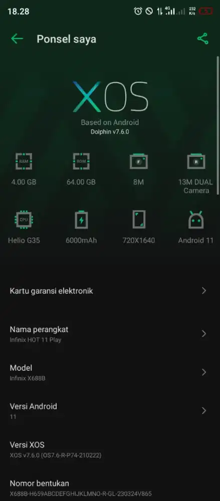 Hp infinix hot play 11