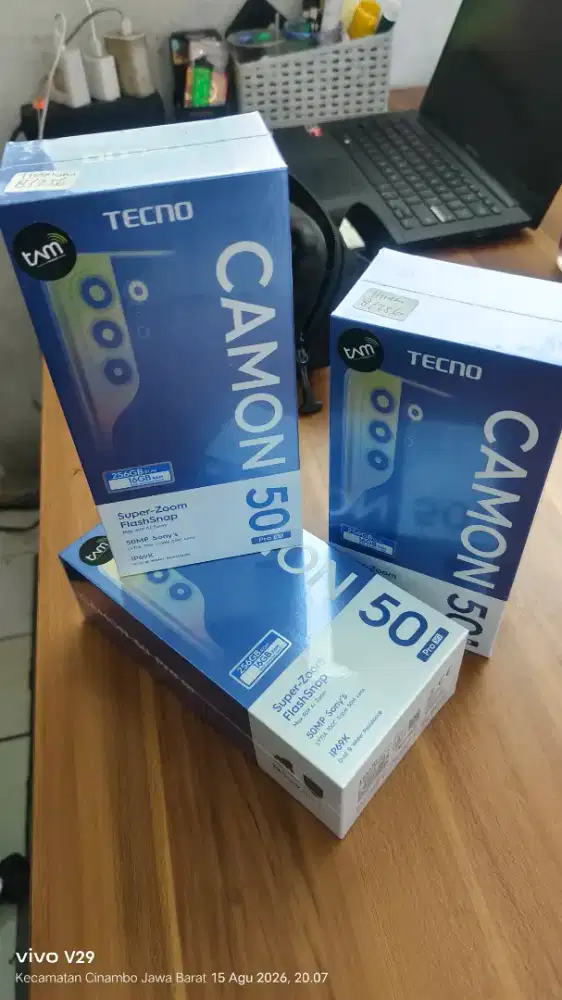 Tecno CAMON 50 PRO 5G 8+8/256 BARU segel box pabrik promo