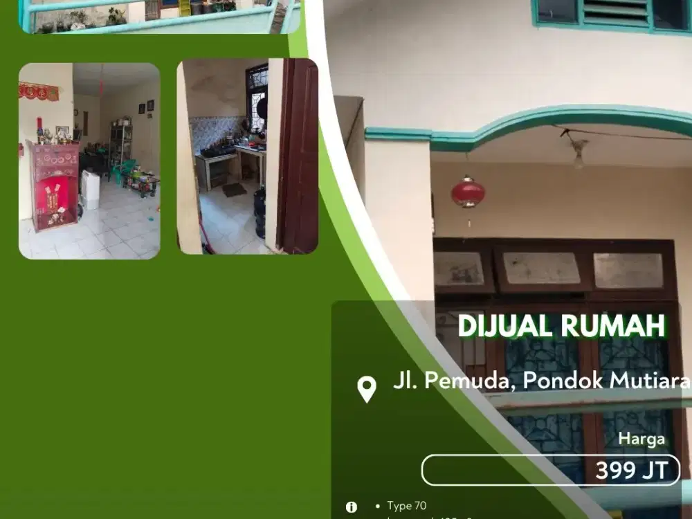 Dijual Rumah Pondok Mutiara Pekanbaru Kota Harga 300 Jutaan Saja!