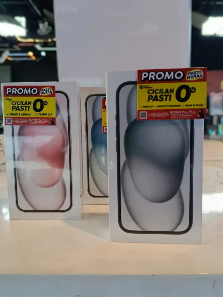 Ready iphome 15 Kredit DP 0% Free 2xangsuran only KTP saja