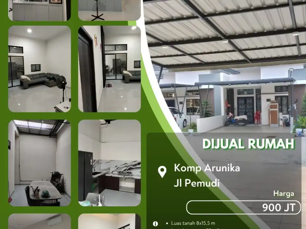 Dijual Rumah Komplek Arunika Jalan Pemudi Pekanbaru Kota!