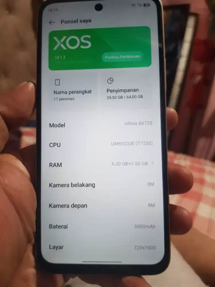 Infinix smart 10 Ram 4+1/64 like new