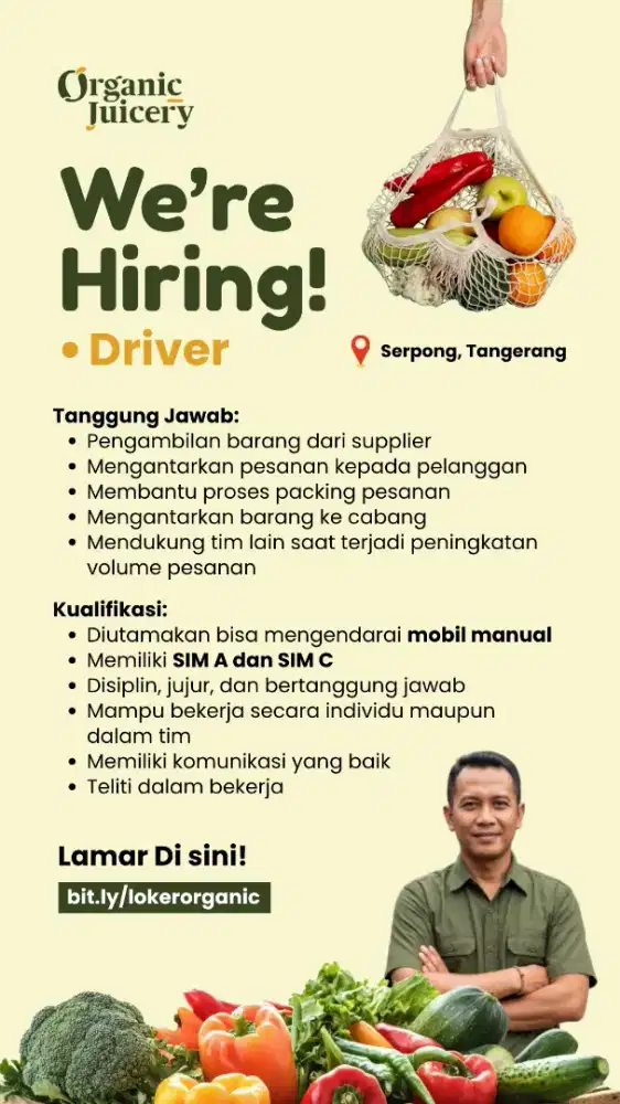 Dibutuhkan Driver Segera
