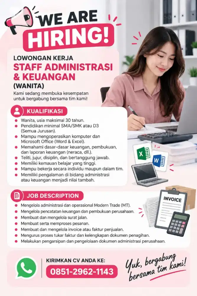 STAFF ADMINISTRASI & KEUANGAN