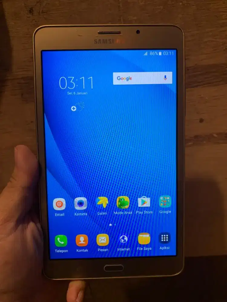 Dijual Samsung Galaxy TAB J Gold Original No Minus