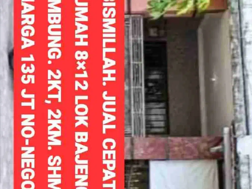 DIJUAL RUMAH BAJENG LIMBUNG