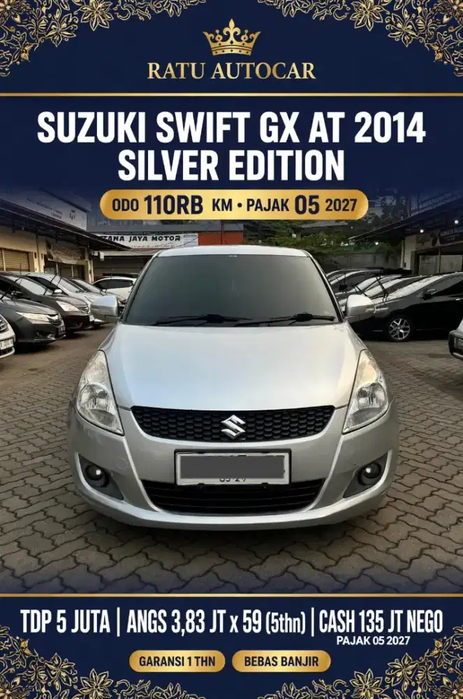 VERY RARE SWIFT GX MATIC 2014 SILVER DP MULAI 5JUTA