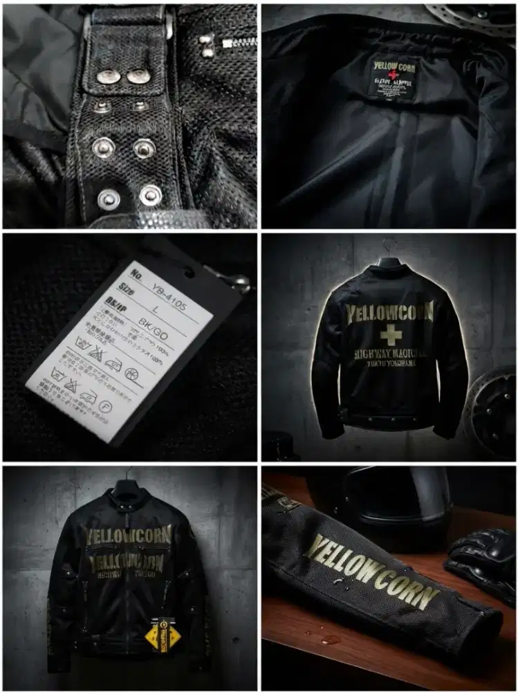Yellow Corn YB-4105 BK/GO Size L (NEW)