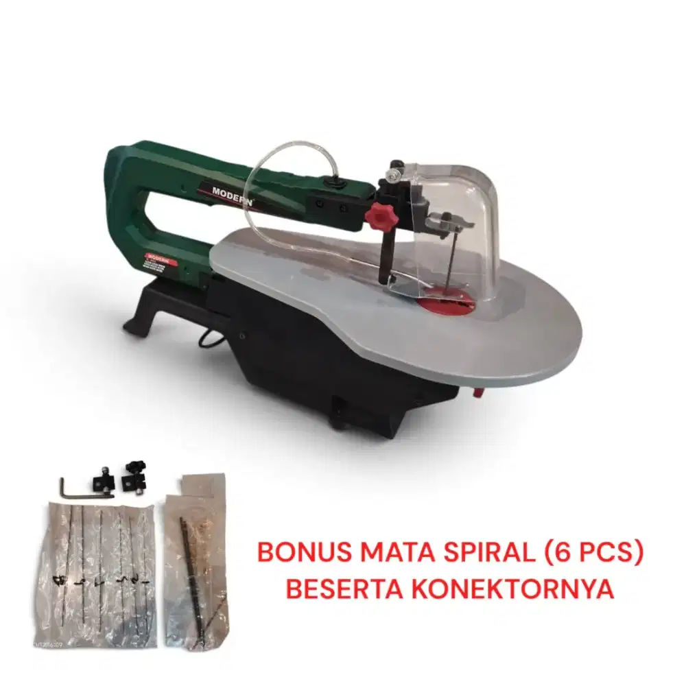 Mesin scroll saw alat pemotong kayu, akrilik, MDF dll