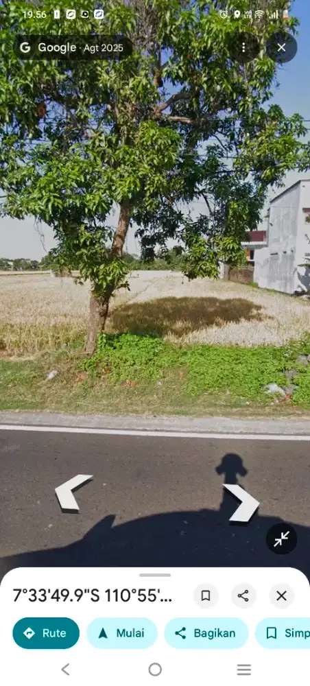 Jual tanah strategis pinggir jln raya tasikmadu - kebakramat