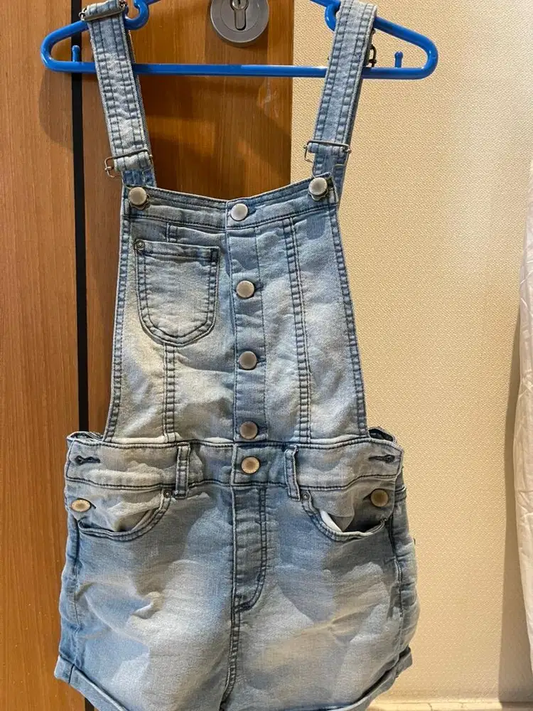 H&M overall denim short