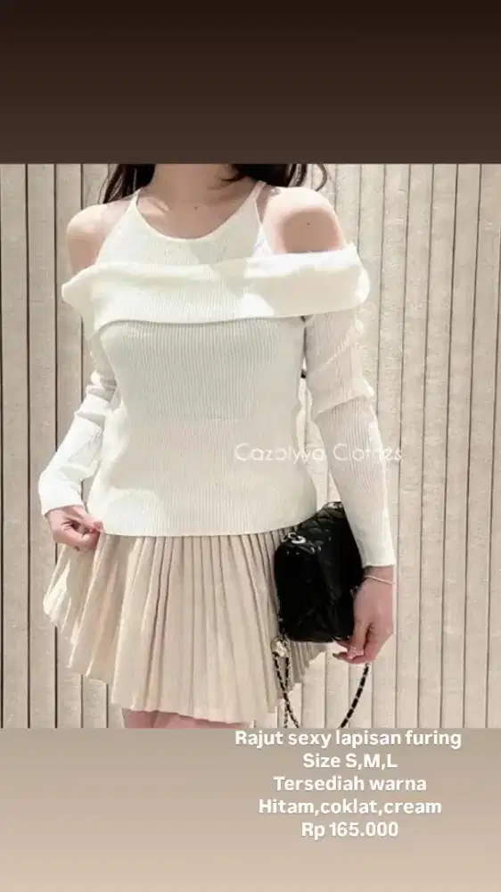 Rajut sexy lapisan furing