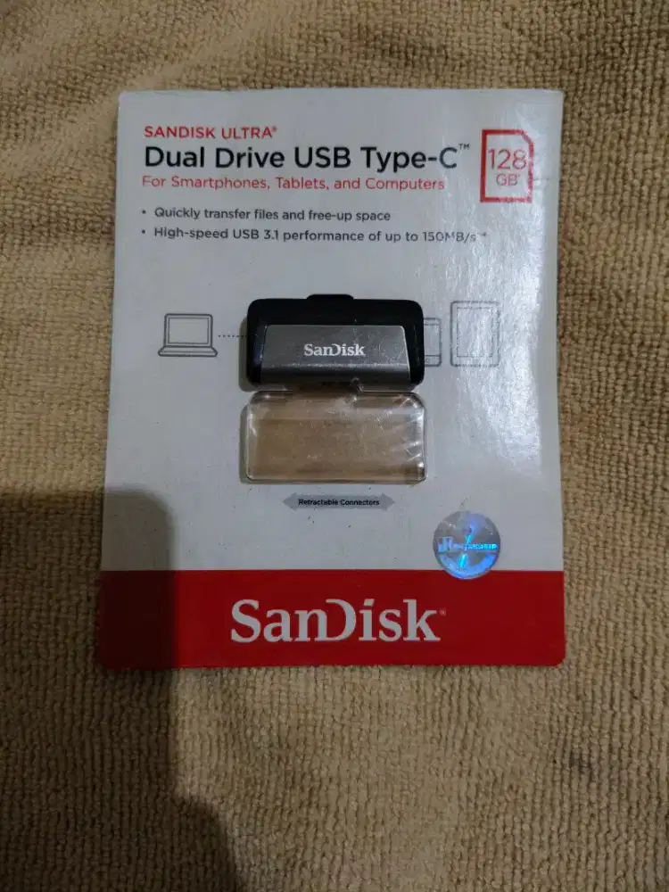 Flashdisk Sandisk Dual Drive USB Type C 128GB