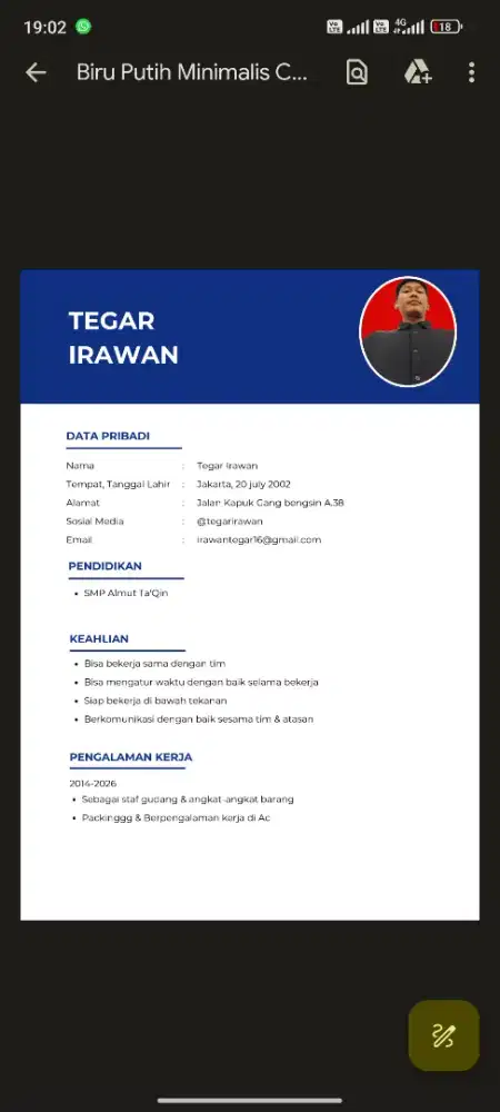 mencari pekerjaan