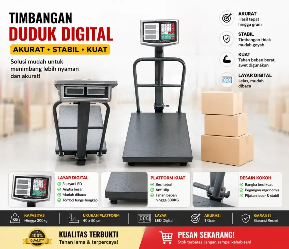 Timbangan duduk digital 150KG