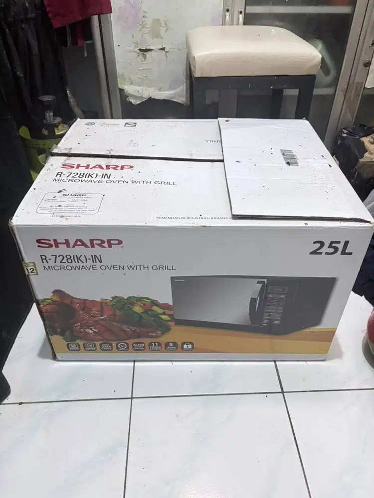 Microwave Oven With Grill Sharp R-728 K In Baru Tapi Harga Bekas Murah