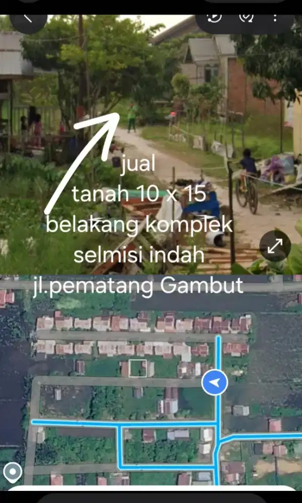 Tanah di jual 10 x 15