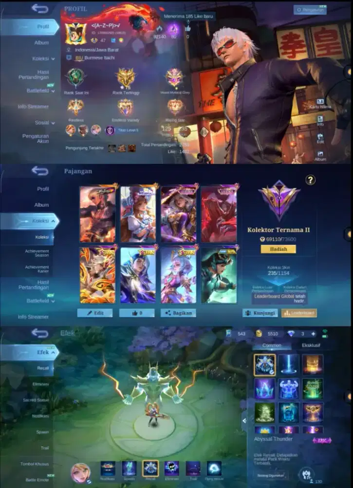 JUAL AKUN MOBILE LEGENDS AMAN TERPERCAYA YANG CHET