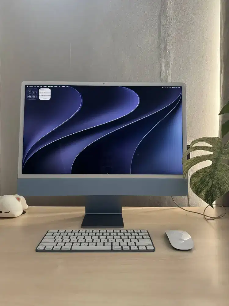 iMac 24-inch (2023) Apple M3 — Warna Blue (MQRR3ID/A)