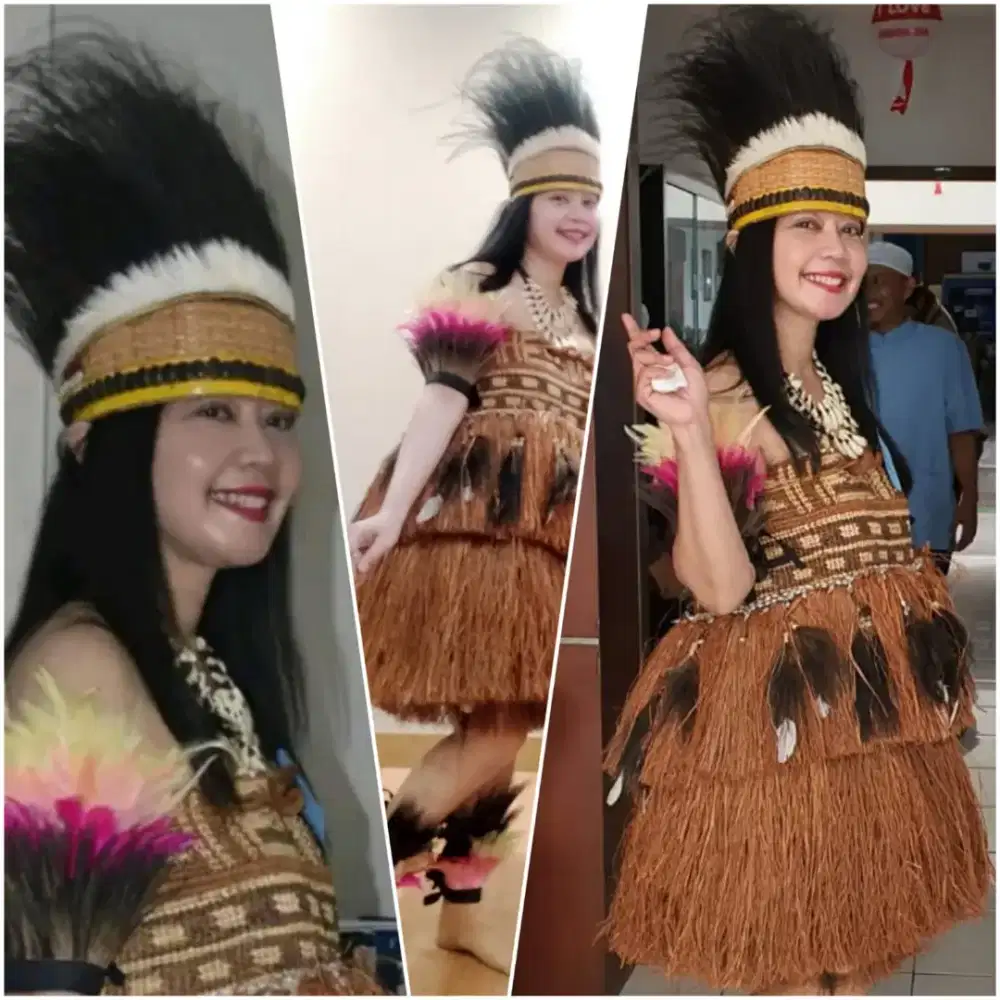 1 SET PAKAIAN ADAT WANITA PAPUA