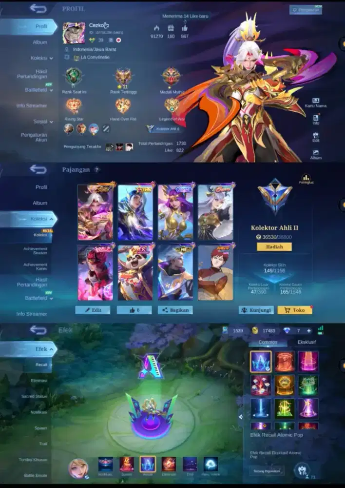 JUAL AKUN MOBILE LEGENDS AMAN TERPERCAYA YANG CHET
