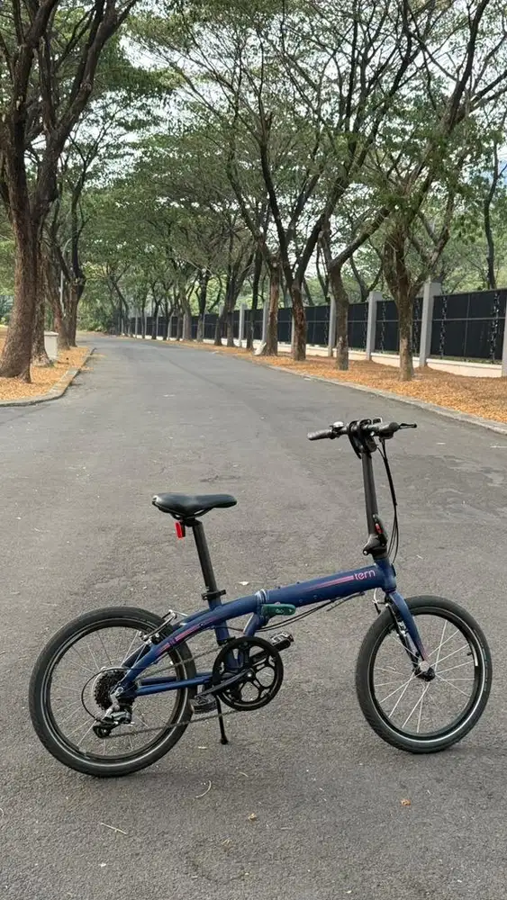Sepeda Lipat Folding Bike Tern Link D8 Biru SIZE 20 INCH Remaja Dewasa