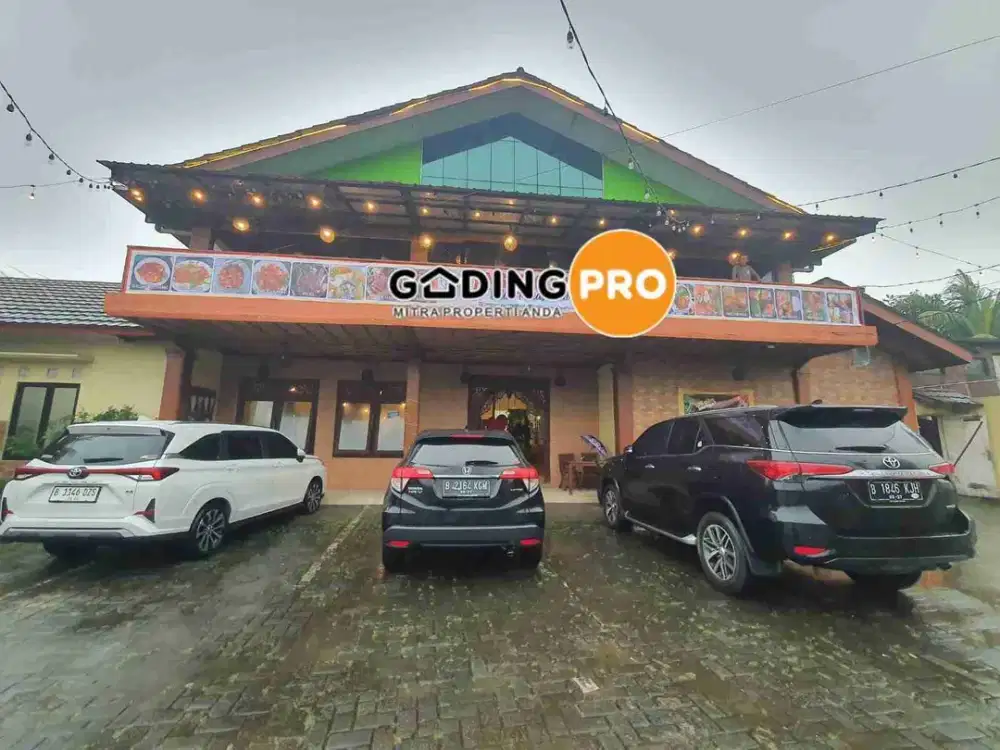 Jl Raya Jonggol, Sukamanah, Kab Bogor. Tanah Kavling disewakan + bangunan resto