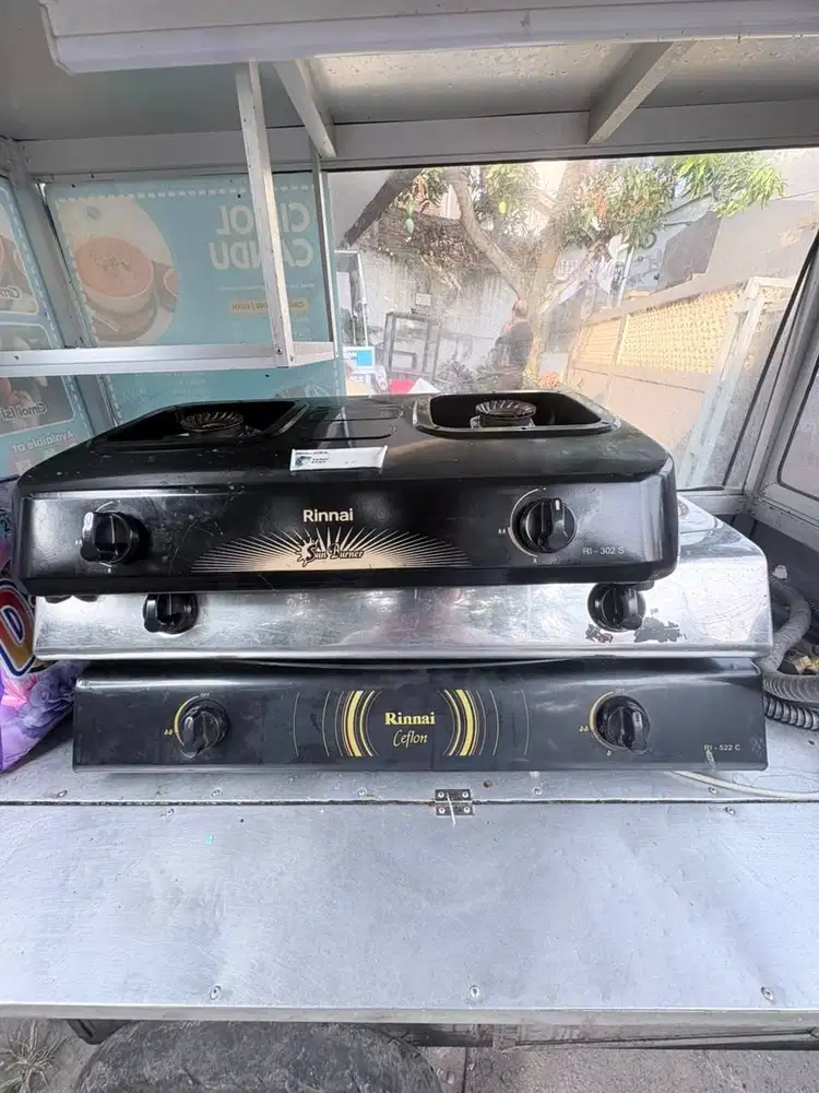 Deep Fryer Penggorengan Satu Tungku Kompor Rinai Rinnai Dua Tungku
